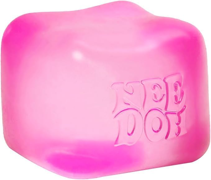 Schylling NeeDoh Nice Cube Squishy Sensory Fidget Toy, Assorted Colours, 5.7 cm, Stress Relief for Kids and Adults