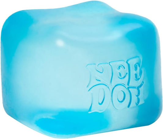 Schylling NeeDoh Nice Cube Squishy Sensory Fidget Toy, Assorted Colours, 5.7 cm, Stress Relief for Kids and Adults