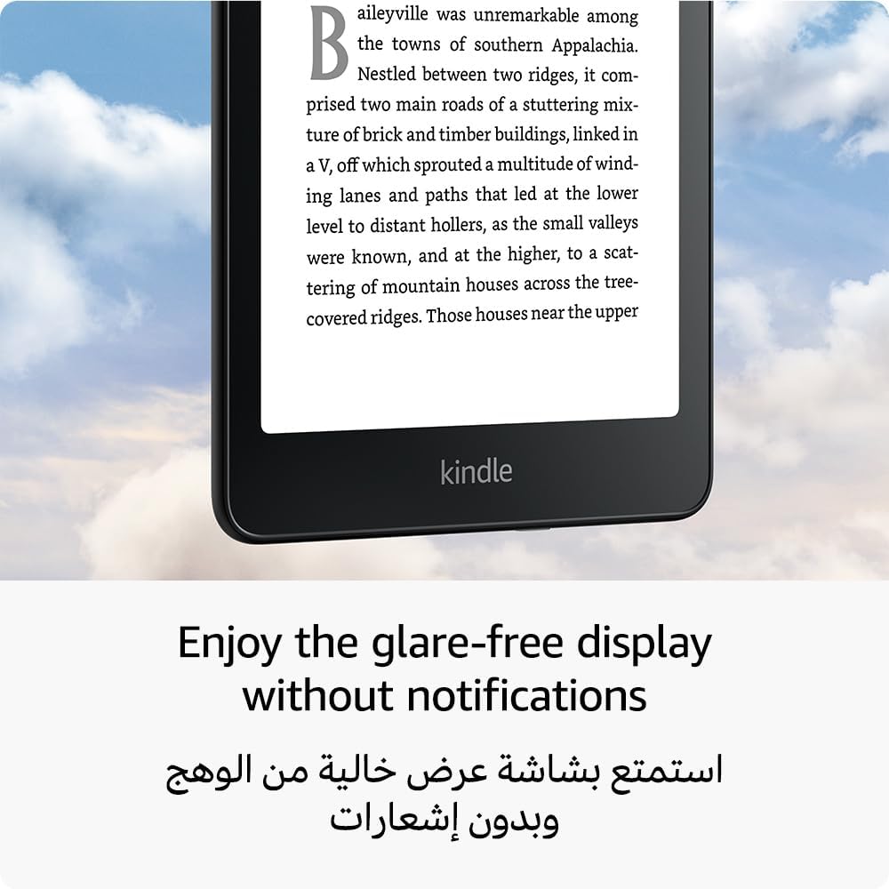 جهاز Kindle Paperwhite من أمازون (16 جيجابايت) – أسرع أجهزتنا من Kindle على الإطلاق بشاشة جديدة مقاس 7 بوصات خالية من الوهج وبطارية تدوم لأسابيع – لون أسود