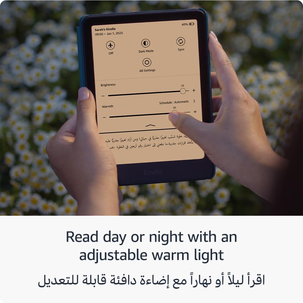 جهاز Kindle Paperwhite من أمازون (16 جيجابايت) – أسرع أجهزتنا من Kindle على الإطلاق بشاشة جديدة مقاس 7 بوصات خالية من الوهج وبطارية تدوم لأسابيع – لون أسود